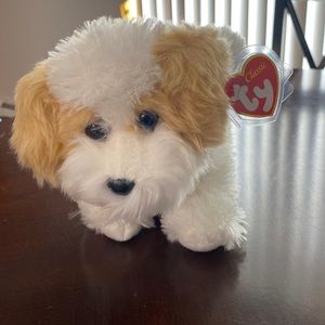 Ty Beanie Babies Classic Barley Shitzu Dog Puppy Baby Rare Collectible Plush